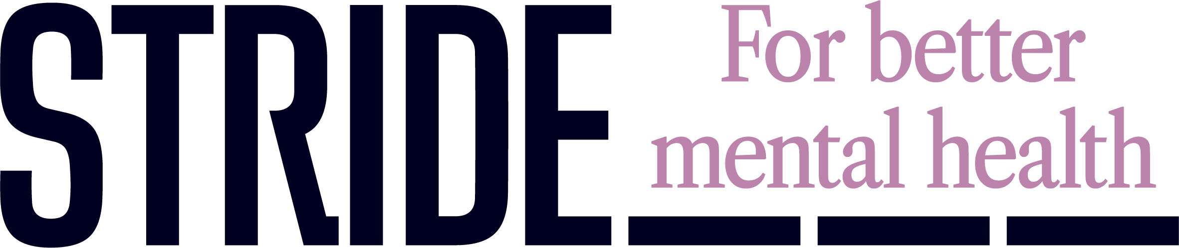 Stride for better mental health logo